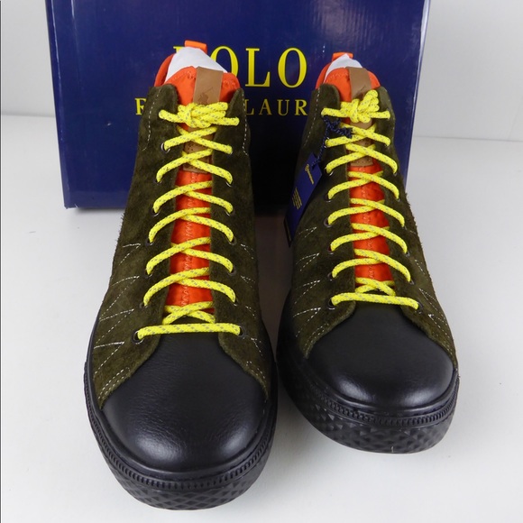 Polo Ralph Lauren Dleaney Suede Sneaker Boots NIB - Picture 3 of 8